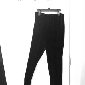 Stretch Black Velvet Evening Slacks